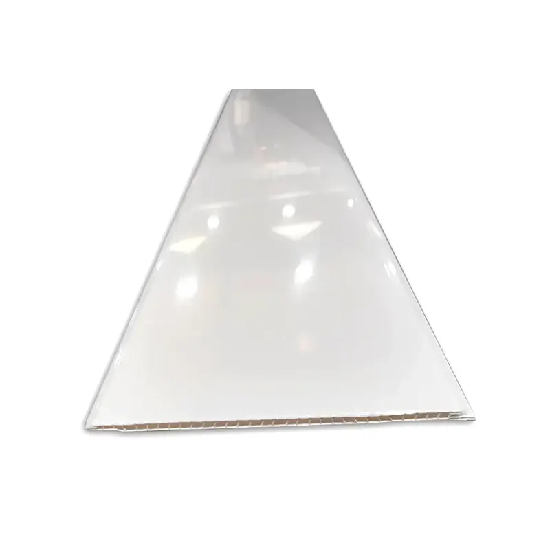 Carreaux de plafond en PVC blanc uni de 20 cm